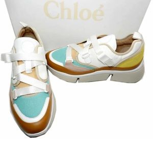 Chloe Turquoise White Yellow Sonnie
Sneakers - 39 / USA 8.5